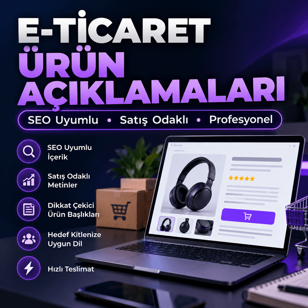 E-ticaret Ürün Açıklamalarınızı Satış Odaklı Hazırlıyorum
